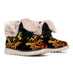 Seven Spiritual Chakras Print Winter Boots