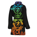 Seven Spiritual Chakras Print Women's Bathrobe