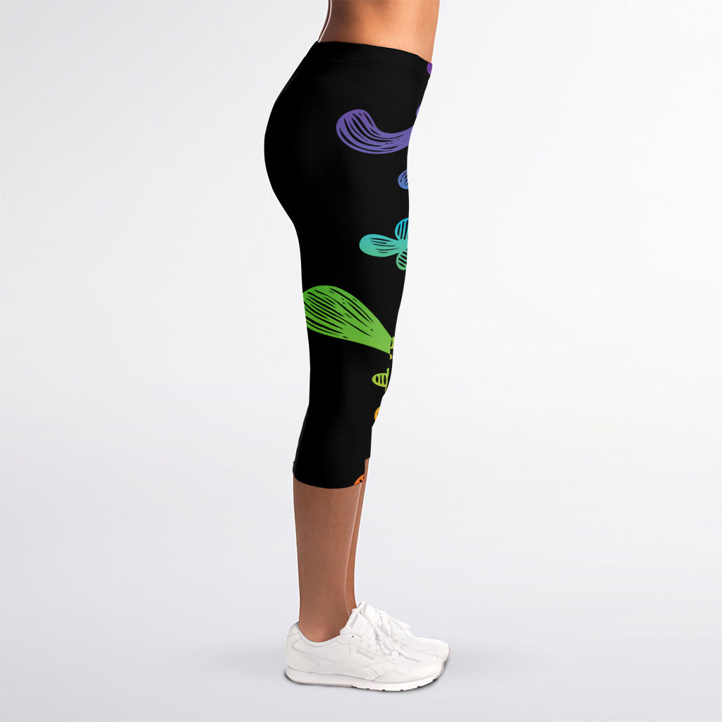Seven Spiritual Chakras Print Women's Capri Leggings
