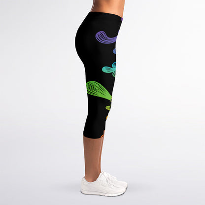 Seven Spiritual Chakras Print Women's Capri Leggings