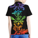 Seven Spiritual Chakras Print Women's Polo Shirt