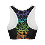Seven Spiritual Chakras Print Women's Sports Bra