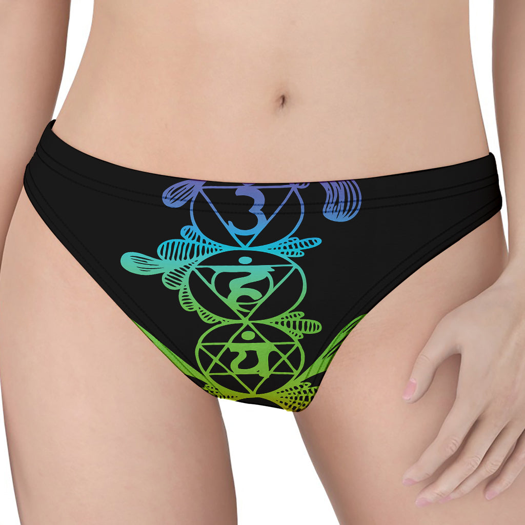 Seven Spiritual Chakras Print Women's Thong