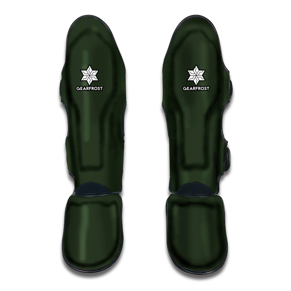 Forest Green Print Muay Thai Shin Guards