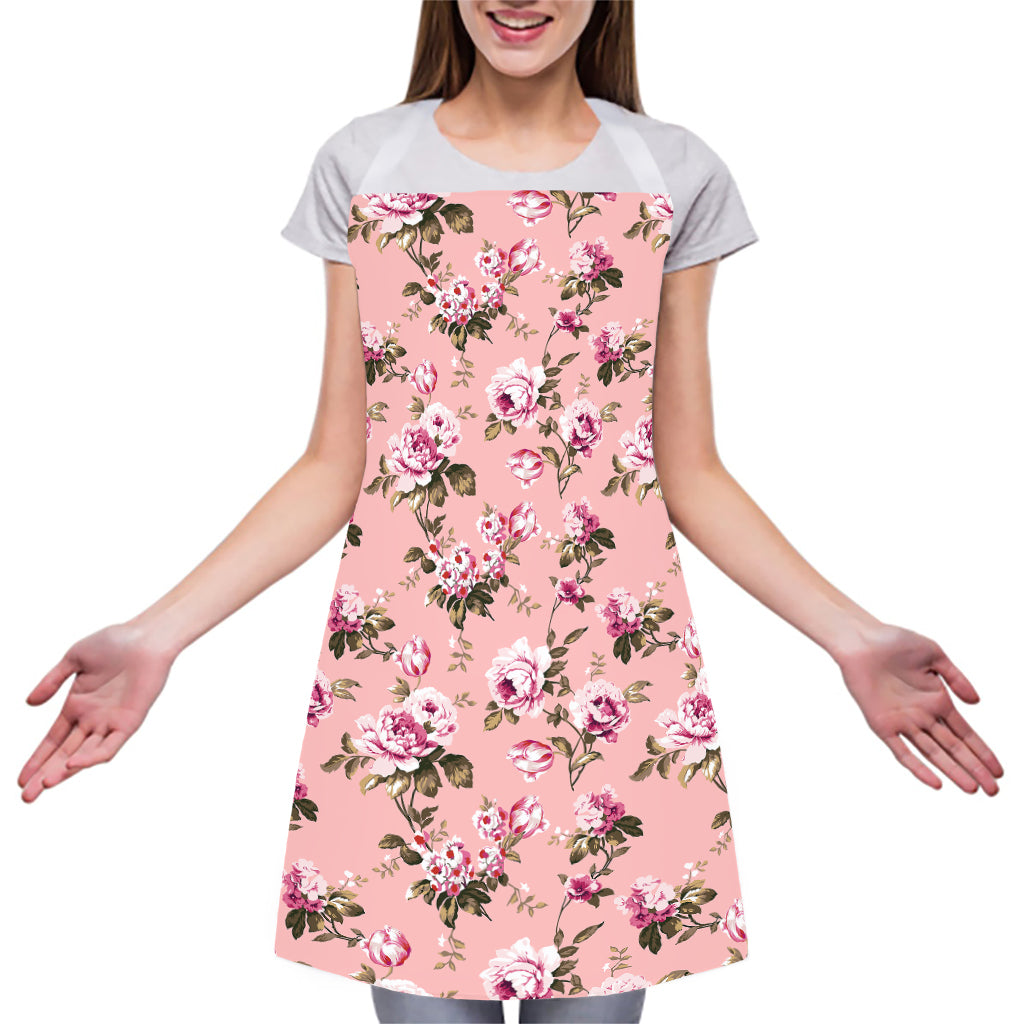 Shabby Chic Vintage Floral Print Adjustable Apron