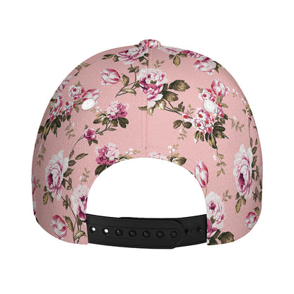 Shabby Chic Vintage Floral Print Baseball Cap