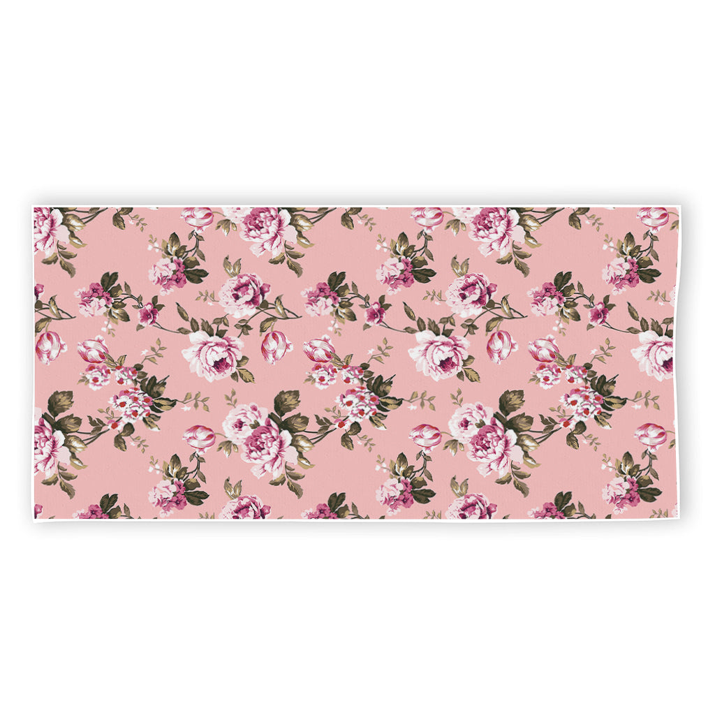 Shabby Chic Vintage Floral Print Beach Towel