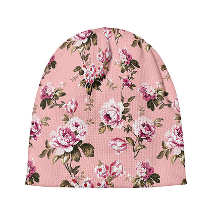 Shabby Chic Vintage Floral Print Beanie