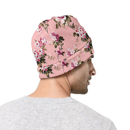 Shabby Chic Vintage Floral Print Beanie