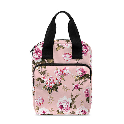 Shabby Chic Vintage Floral Print Bible Tote Bag