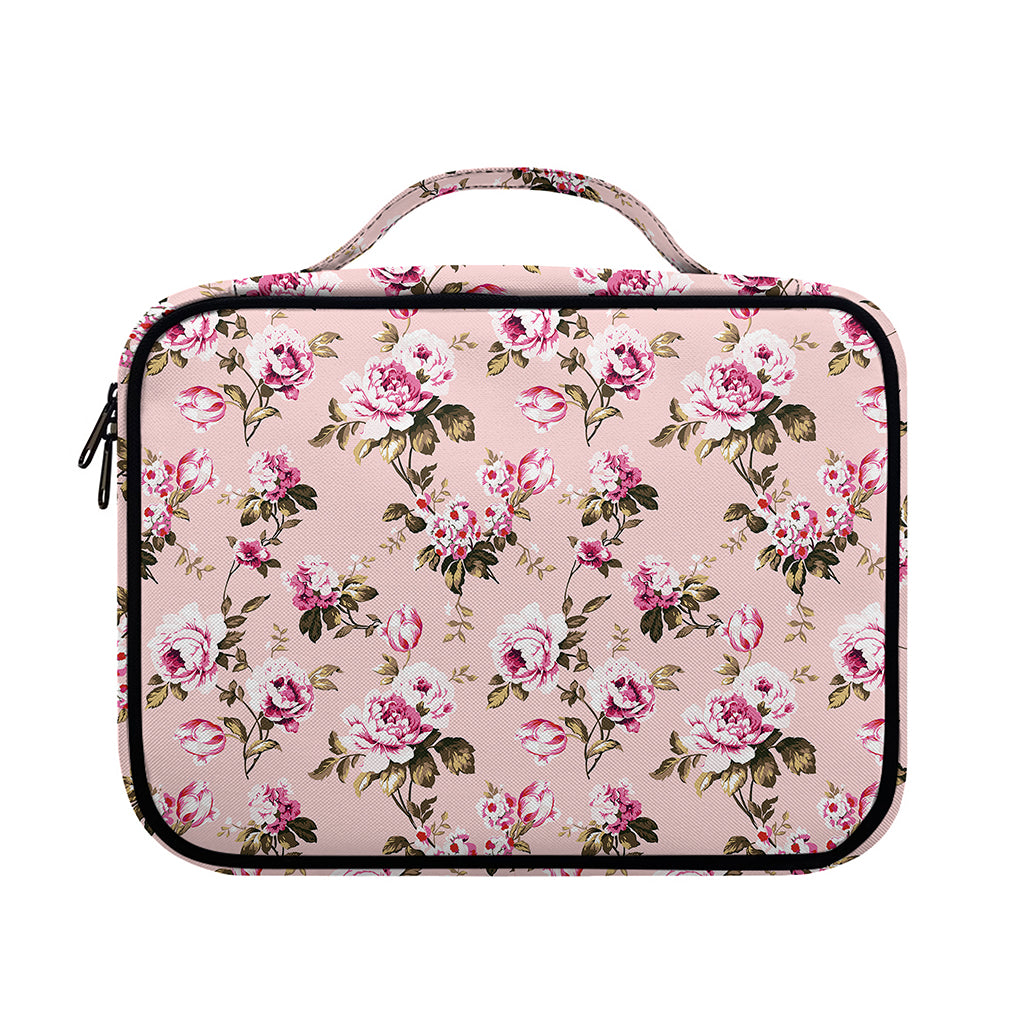 Shabby Chic Vintage Floral Print Briefcase Bible Bag