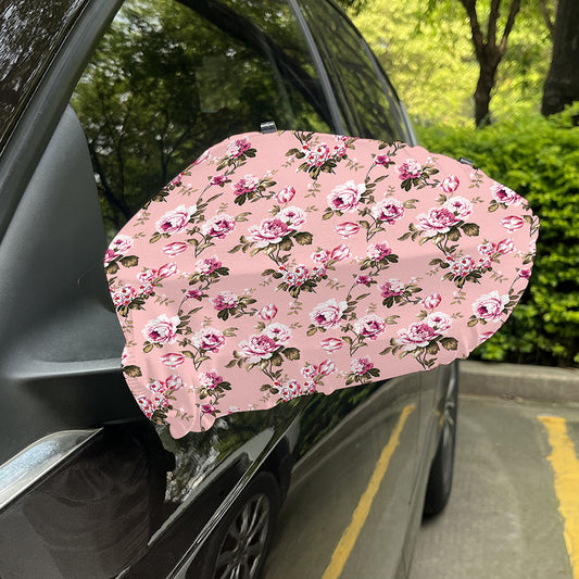 Shabby Chic Vintage Floral Print Car Side Mirror Covers
