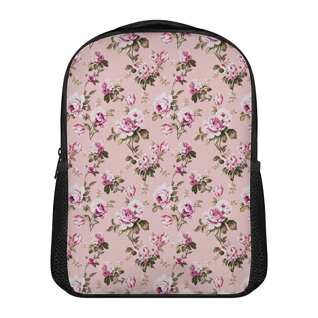 Shabby Chic Vintage Floral Print Casual Backpack
