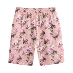 Shabby Chic Vintage Floral Print Cotton Shorts