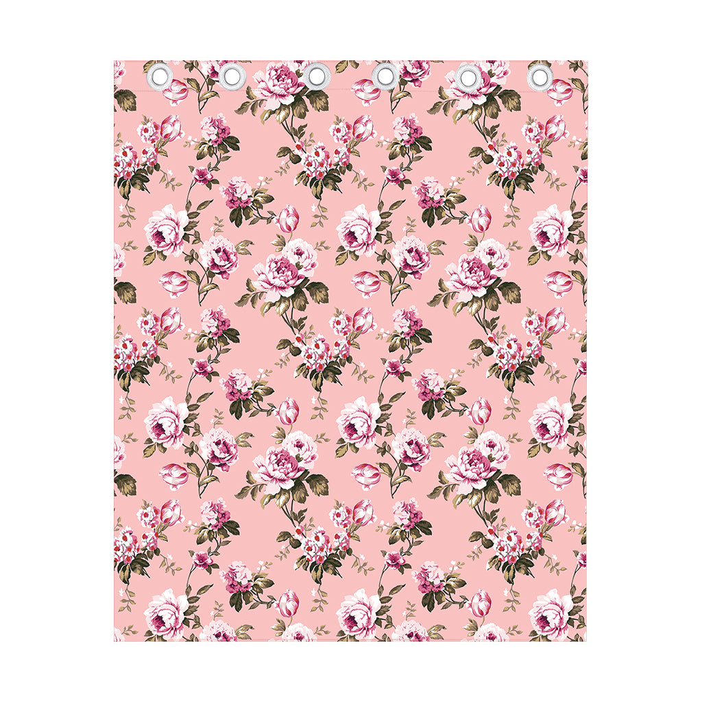 Shabby Chic Vintage Floral Print Curtain