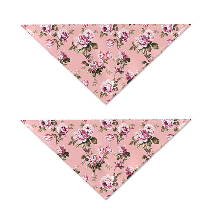 Shabby Chic Vintage Floral Print Dog Bandana