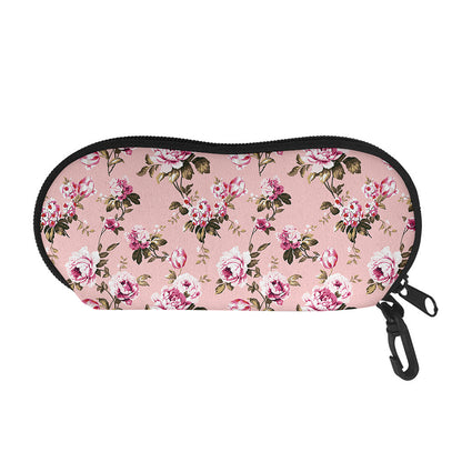 Shabby Chic Vintage Floral Print Glasses Case