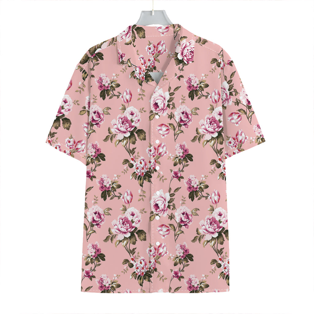 Shabby Chic Vintage Floral Print Hawaiian Shirt