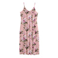 Shabby Chic Vintage Floral Print Jersey Midi Cami Dress