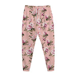 Shabby Chic Vintage Floral Print Jogger Pants