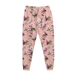 Shabby Chic Vintage Floral Print Jogger Pants