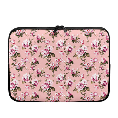 Shabby Chic Vintage Floral Print Laptop Sleeve