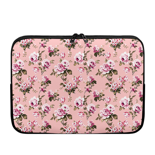 Shabby Chic Vintage Floral Print Laptop Sleeve