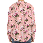 Shabby Chic Vintage Floral Print Long Sleeve Baseball Jersey