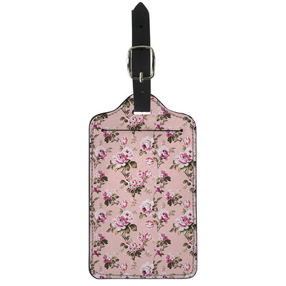 Shabby Chic Vintage Floral Print Luggage Tag