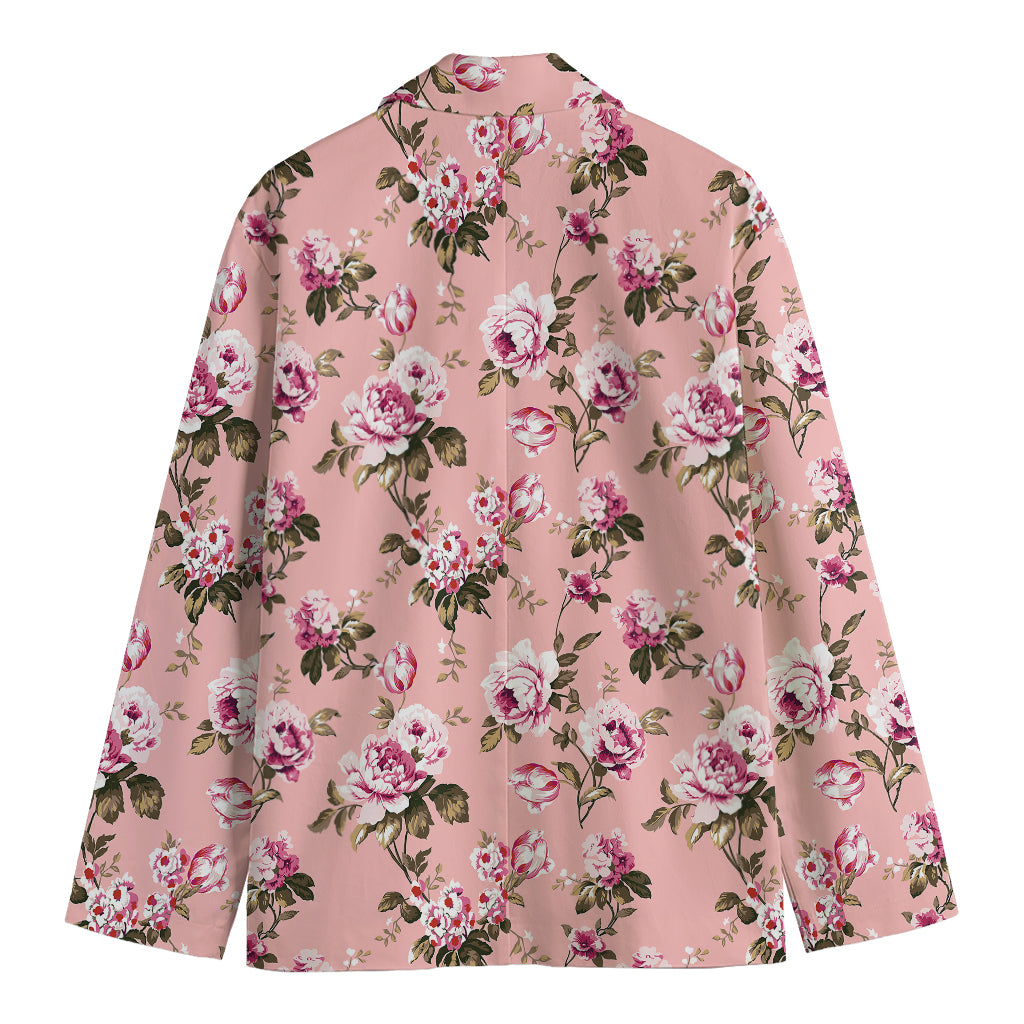 Shabby Chic Vintage Floral Print Men's Blazer