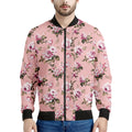 Shabby Chic Vintage Floral Print Men's Bomber Jacket