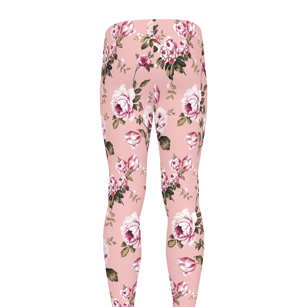 Shabby Chic Vintage Floral Print Men's leggings