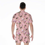 Shabby Chic Vintage Floral Print Men's Rompers