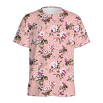 Shabby Chic Vintage Floral Print Men's Sports T-Shirt