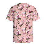 Shabby Chic Vintage Floral Print Men's Sports T-Shirt