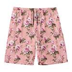 Shabby Chic Vintage Floral Print Men's Swim Trunks
