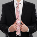 Shabby Chic Vintage Floral Print Necktie