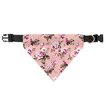 Shabby Chic Vintage Floral Print Over The Collar Dog Bandana