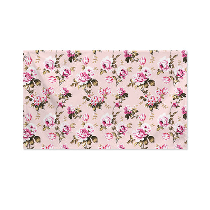 Shabby Chic Vintage Floral Print Polyester Flag