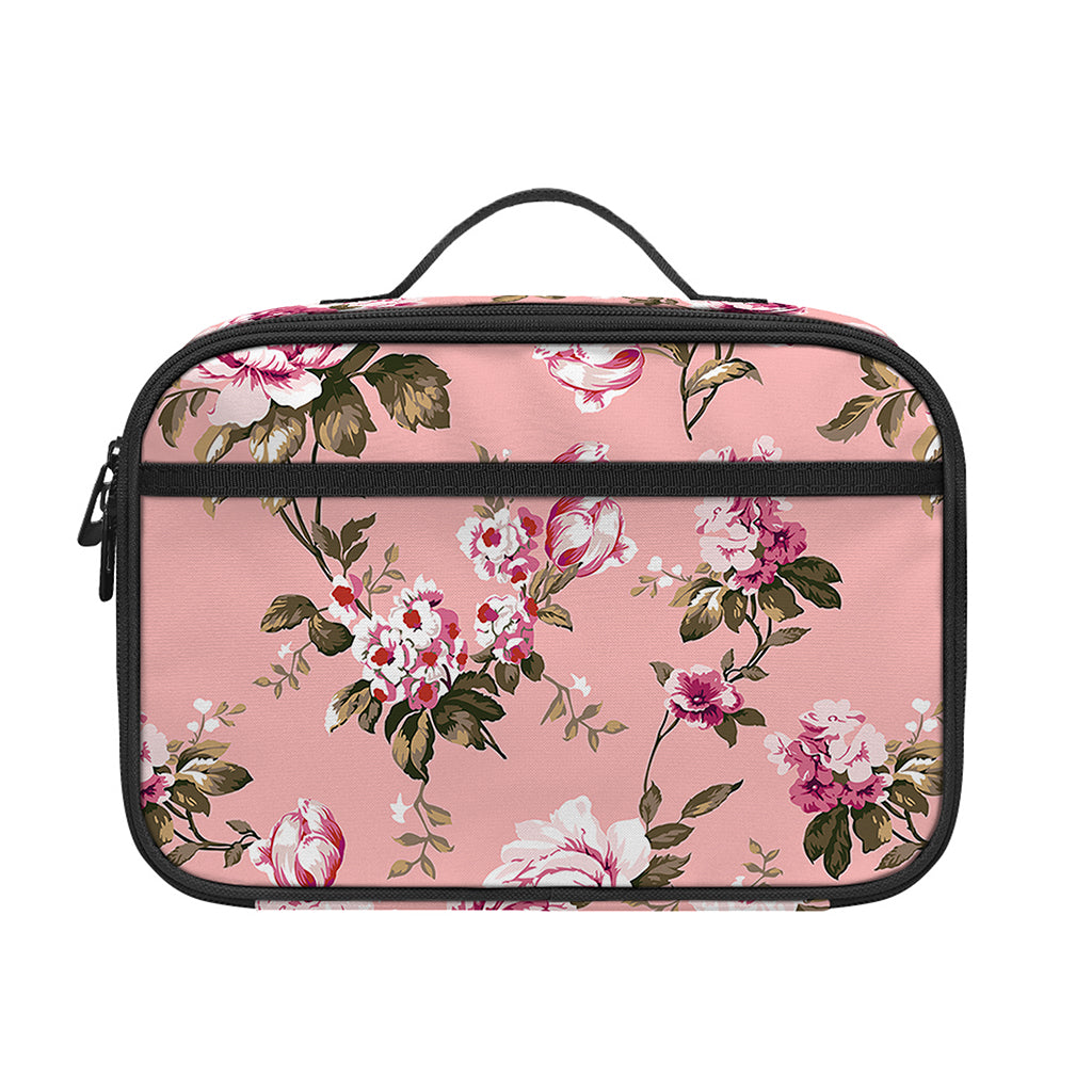 Shabby Chic Vintage Floral Print Portable Lunch Bag