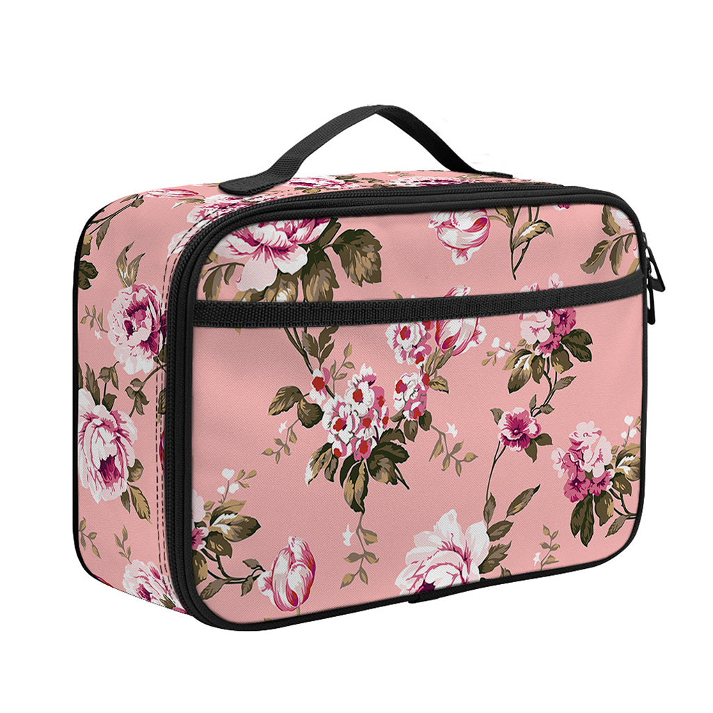 Shabby Chic Vintage Floral Print Portable Lunch Bag