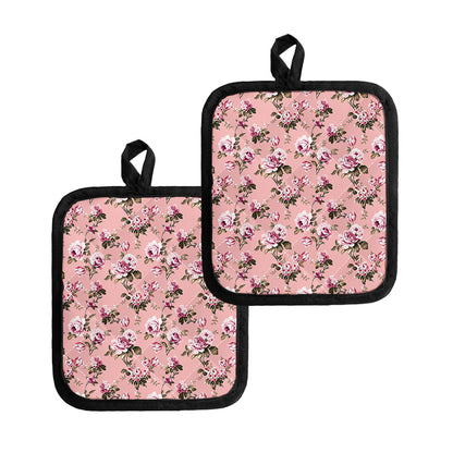 Shabby Chic Vintage Floral Print Pot Holders