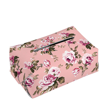 Shabby Chic Vintage Floral Print Rectangle Tissue Box Cover