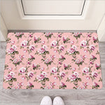 Shabby Chic Vintage Floral Print Rubber Doormat