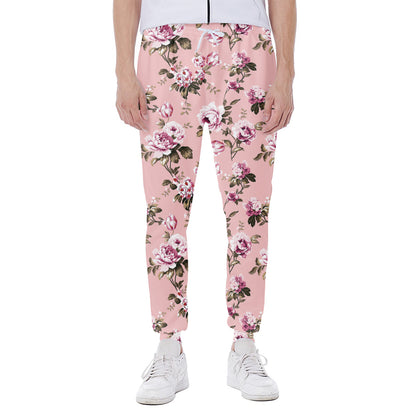 Shabby Chic Vintage Floral Print Scuba Joggers