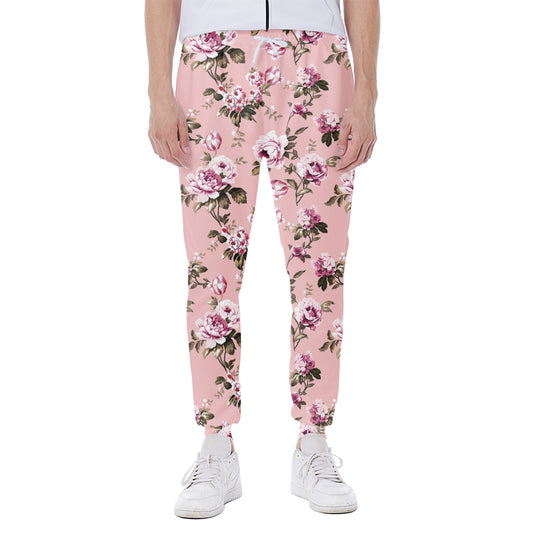 Shabby Chic Vintage Floral Print Scuba Joggers