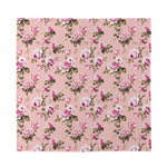 Shabby Chic Vintage Floral Print Silk Bandana