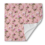 Shabby Chic Vintage Floral Print Silk Bandana