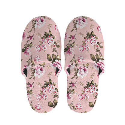 Shabby Chic Vintage Floral Print Slippers