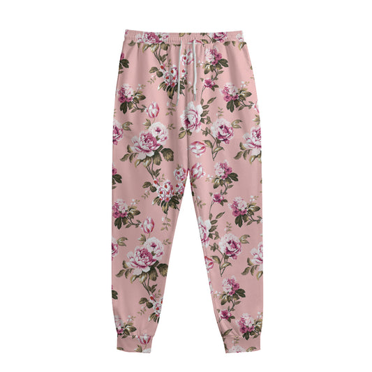 Shabby Chic Vintage Floral Print Sweatpants